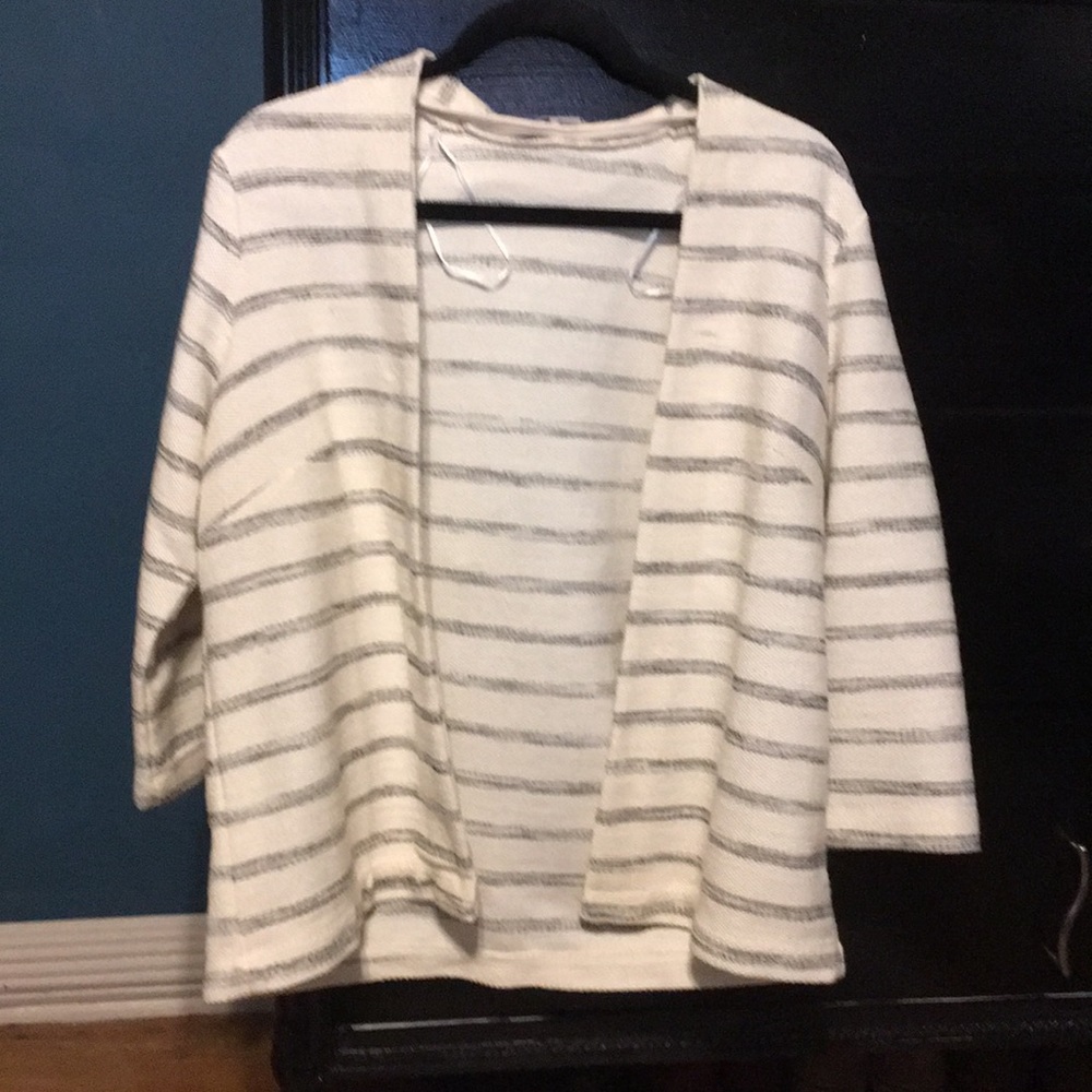 Casual jacket / blazer with black stripes